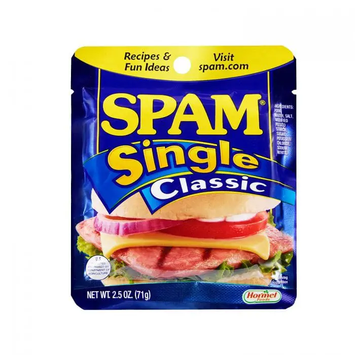 paquete único de spam