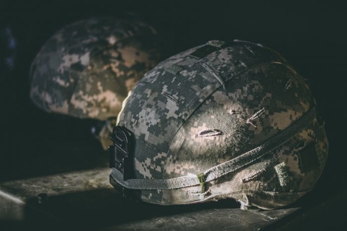 kevlar helmet used by military