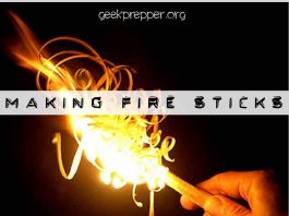making fire sticks
