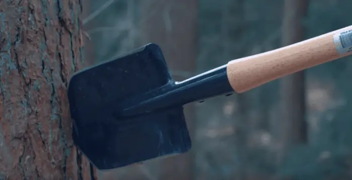  throwing a cold steel shovel