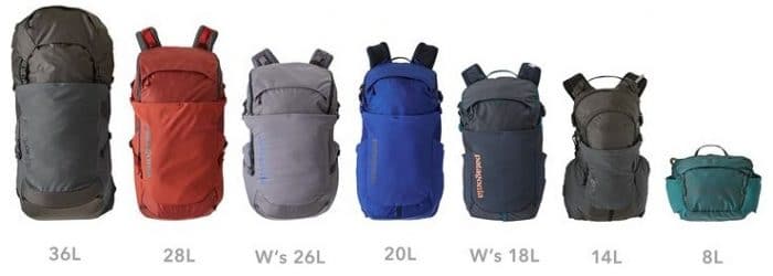 Hiking Backpack Size Chart