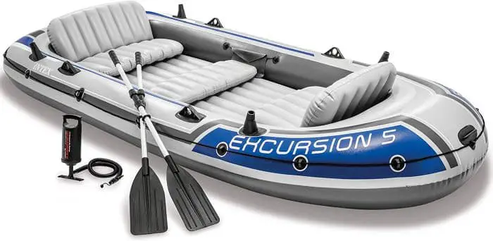 Intex Excursion 5, 5-Person Inflatable Boat Set