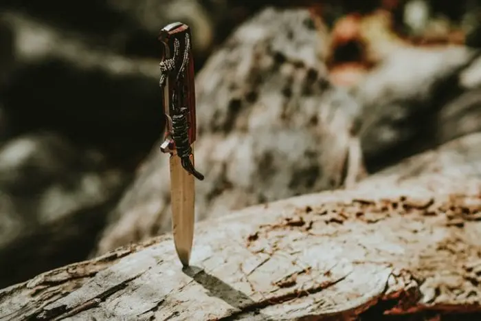 trekking with a knife