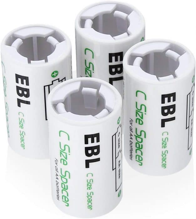 EBL C Size Battery Adapters