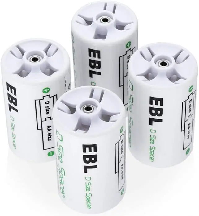 EBL D Size Battery Adapters