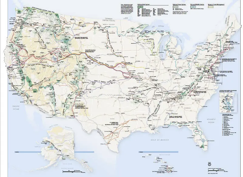 national trail map