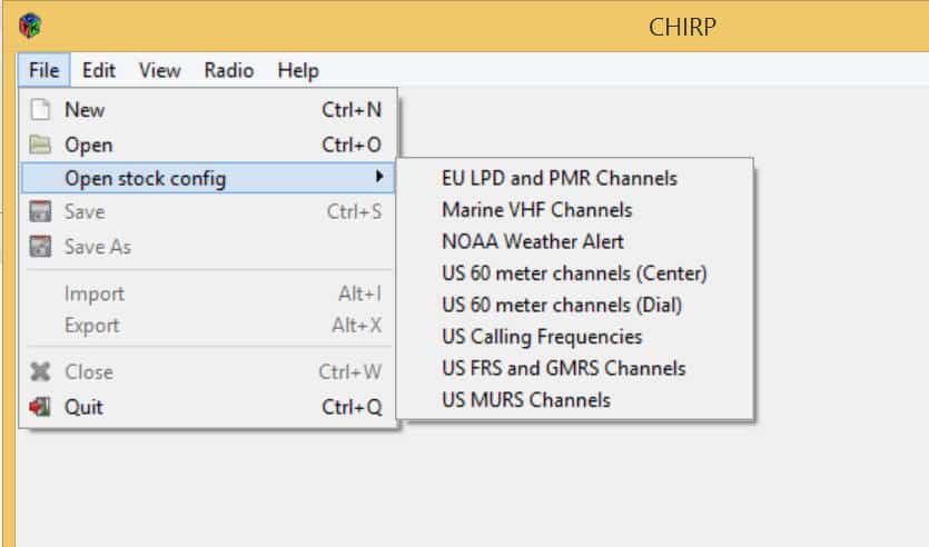 chirp programming software for mac