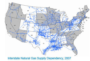 gas line pipe map