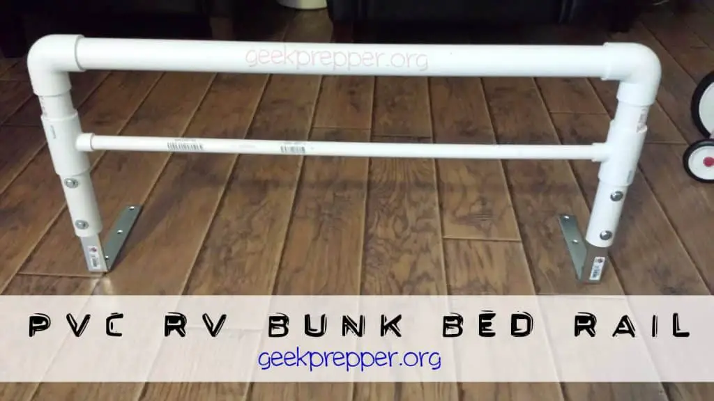 Diy A Pvc Rv Bunk Bed Rail To Contain, Rv Bunk Bed Safety Rails