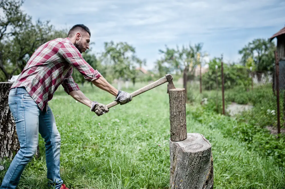 log-splitting-axe