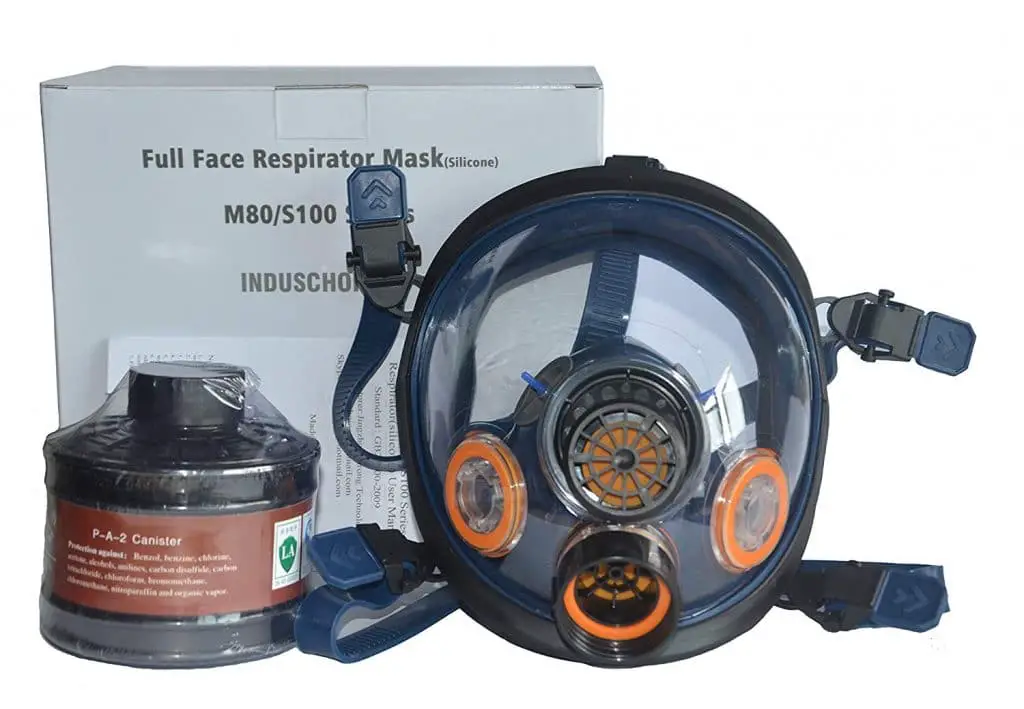 Induschoice-Organic-Vapor-full-Face-Respirator-Mask-Gas-Mask