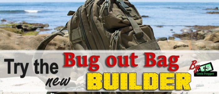 Bug out bag builder tool