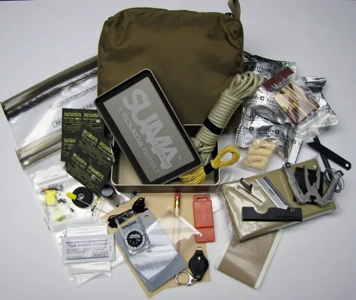 Every Day Carry Set Prepper Karabinerhaken Survival Kit Notfall SOS Multitool 