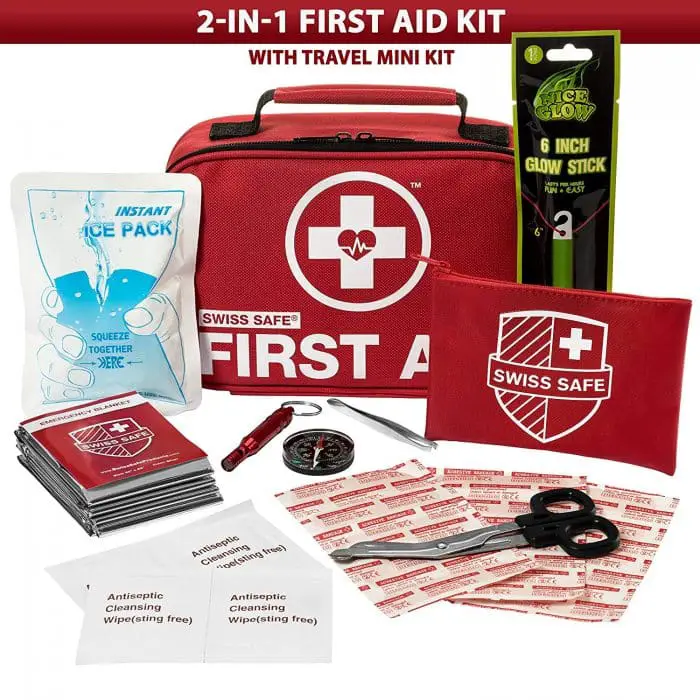 Swiss Safe 2-in-1 First Aid Kit