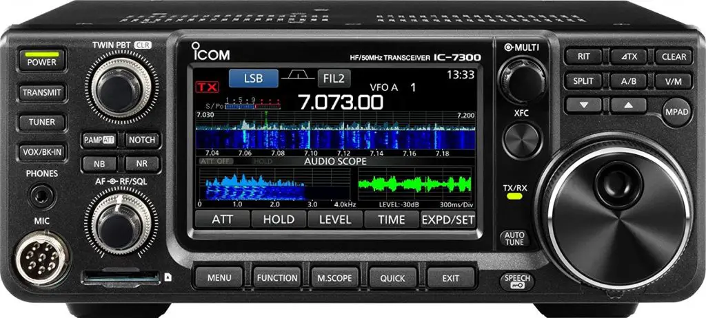 ICOM 7300 02 Direct Sampling Shortwave Radio Black