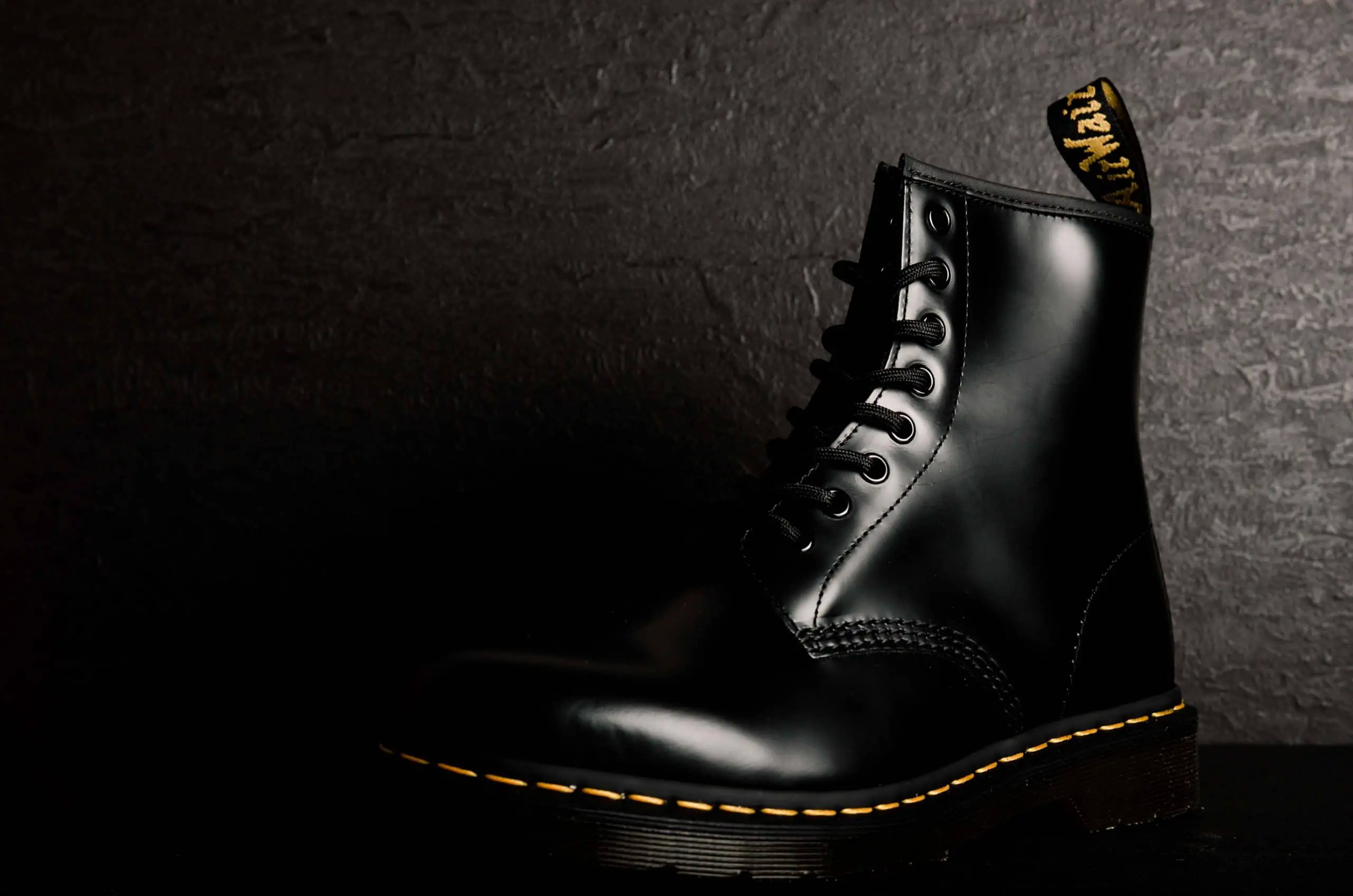 black tactical boots