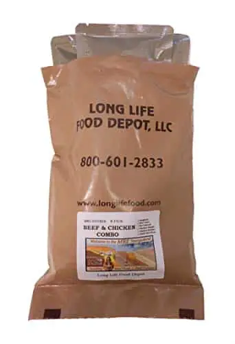 Long Life Food Depot MRE Beef & Chicken Entrees Combo