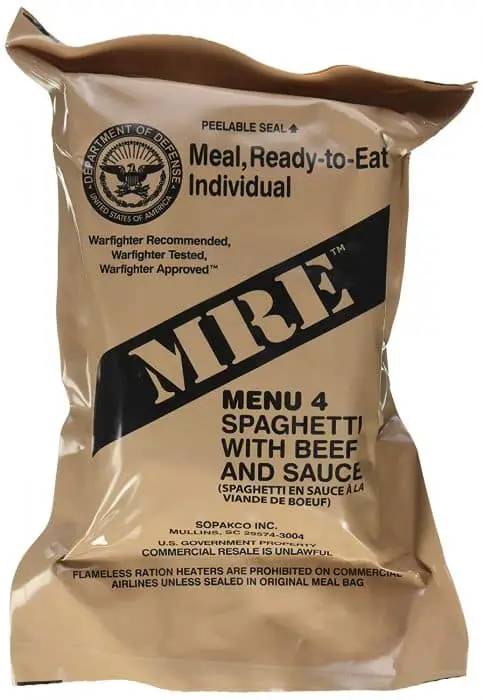 MRE not for resale